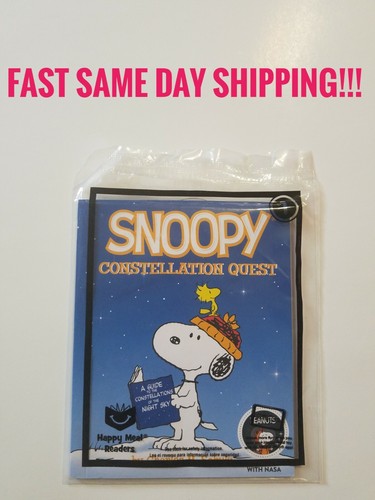 Peanuts Snoopy CONSTELLATION QUEST #1 Happy Meal McDonald's Toy New book6x5