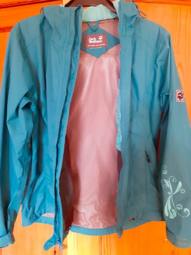 Jack Wolfskin - Damen Jacke 38/40 - Türkis - Regenjacke - Outdoor - Mit Kapuze - Bild 6 von 6