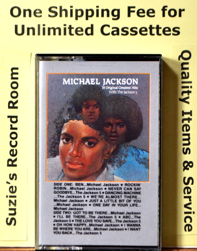Cassette Michael Jackson 14 Original Hits with the Jackson 5 -TESTED Motown NM!