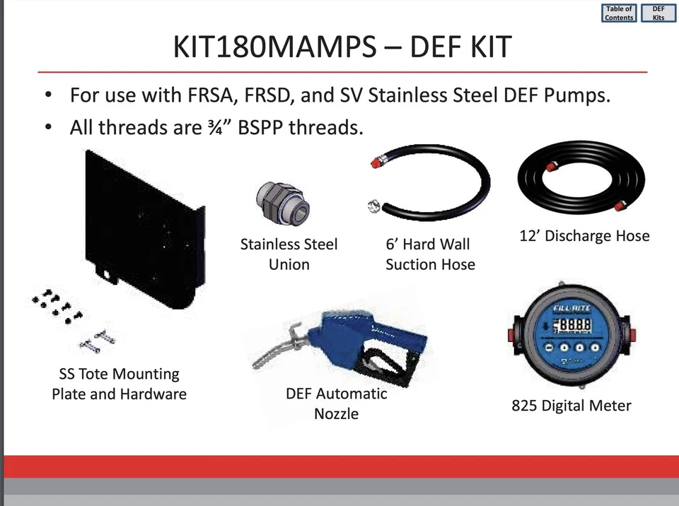Kit de montagem de sacola Fill-Rite DEF bomba tambor IBC + medidor digital - Imagem 2 de 4