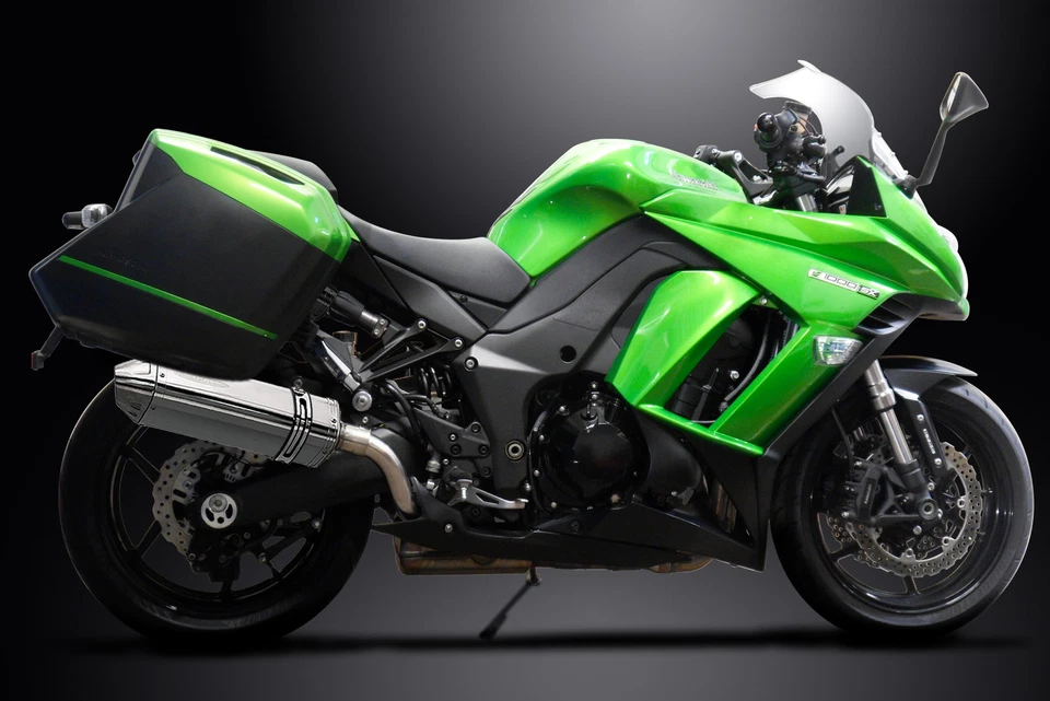 Kawasaki Ninja 1000 2011-2020 Slip On 13" Tri-Oval Stainless Exhaust Muffler Kit — 第 4/4 张图片