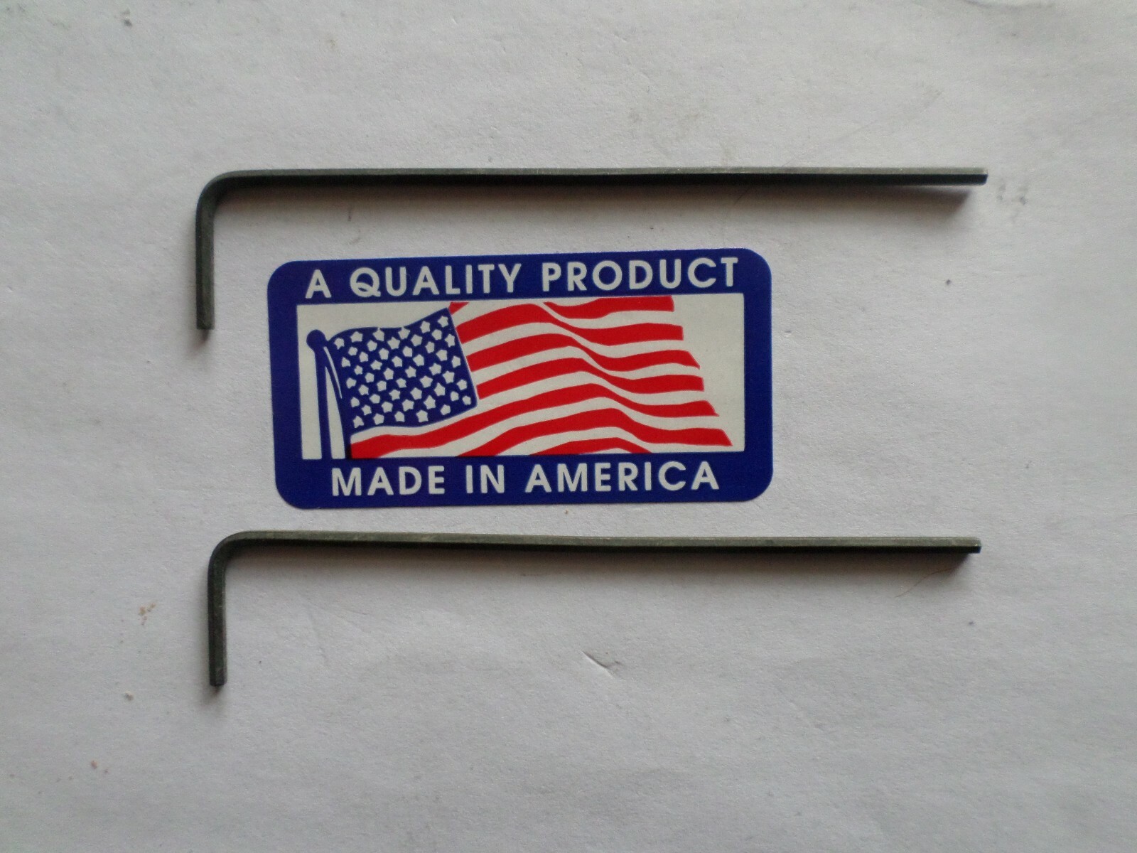 TWO 0.050" Hex Keys / Allen Wrenches - Long Arm - SAE - Made In USA (Holo-Krome/Allen/Bondhus)