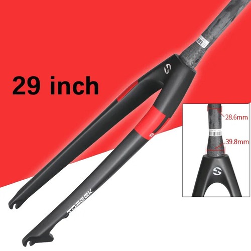 26 27.5 29er MTB Bicycle Carbon Forks Tapered Rigid Straight Fork Disc Brake - Picture 29 of 32
