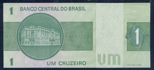 Brazil 1 Cruzeiro 1980 P.M. N° 191Ac Uncirculated Of Print - Gian 6 - Bild 2 von 2
