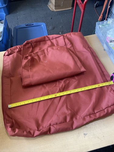 Outdoor Cushion Cover Set, Terracotta (Set of Back And Seat Cushion) - Picture 5 of 7