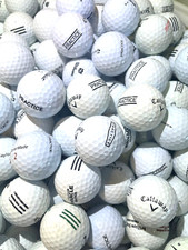 50 Golf Balls- Premium White Range Golf Balls - 4A Near Mint Condition