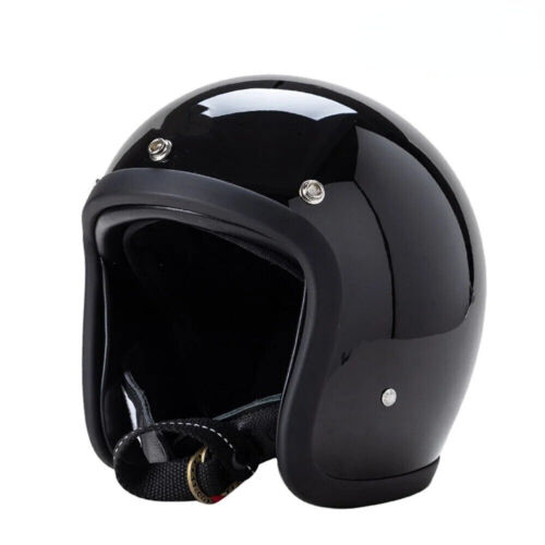 Vintage Motorcycle Helmet Japanese Low Profile Helmet Fiberglass Shell Open Face - Picture 6 of 17