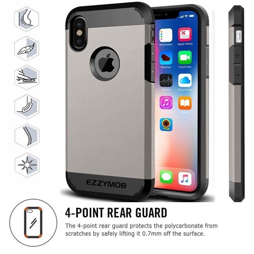 Iphone X/XS Rugged Anti Shock Heavy Duty Phone Case - Picture 8 of 9