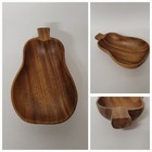 Vintage Wooden Pear Bowl Dish Trinket Tray Retro Home Decor Mid Century Modern