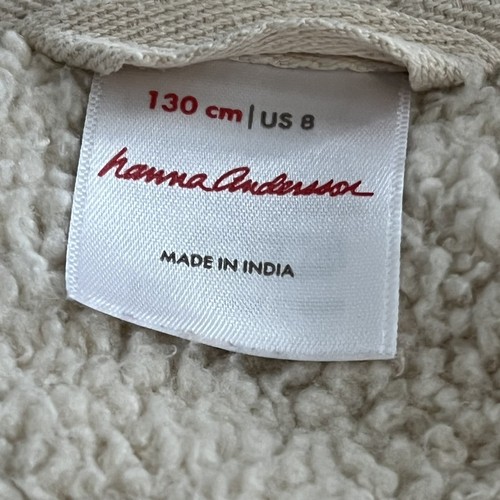 Hanna Andersson Hooded Jacket With Fleece Lining - Girl - US 8 - Used - Picture 4 of 5