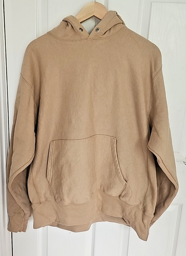 Champion Vintage Beige Mens Hoodie - Size Large