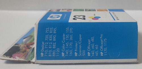 Cartucho de tinta tricolor genuino HP 23 nuevo en caja sellada vencimiento 2007 - Imagen 5 de 7