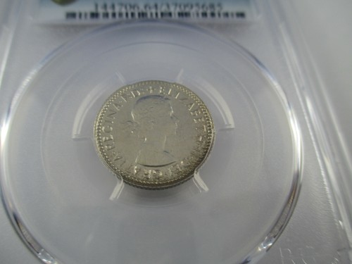1962(m) Australia SIXPENCE - PCGS PR64 - Choice UNC - Imagen 4 de 7