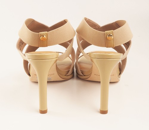 New DONALD J PLINER 8.5 Katja 3.5 in Heels Stretch Knit Fabric Sand Nude Beige - Picture 5 of 10