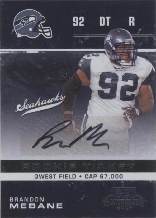 2007 Playoff Contenders Brandon Mebane #117 - 1 of 2