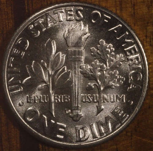 1949 D CH BU Roosevelt Dime BLAZING WHITE!! From OBW Roll - Picture 2 of 5