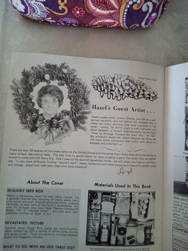 The Regal Pine Cone by Leona Shanks 1971 Creative American Craft Series #HA-8 - Picture 3 of 3