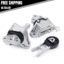 3*Engine Motor Trans Mount Kit Set For Jeep Cherokee Overland Sport 2016-2018