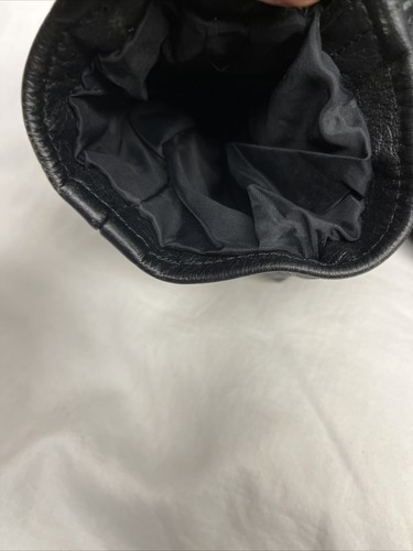 Wilsons Black Leather USA Eagle Embossed Biker Jacket Men’s L *See Description - Picture 8 of 20