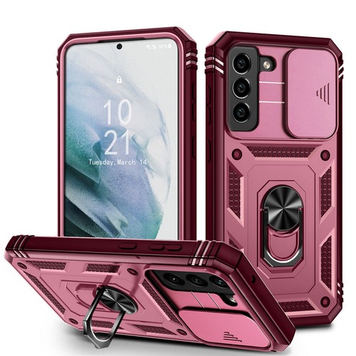 Funda con soporte de anillo a prueba de golpes para Samsung Galaxy S21 FE 5G + Protector de pantalla - Imagen 57 de 67