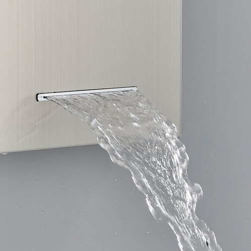 Panel de ducha de acero inoxidable grifo de ducha de masaje ducha de lluvia juego de ducha con ducha de mano - Imagen 98 de 134