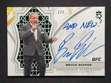 Bruce Buffer 💥 Ambassador AUTOGRAPH GREEN 2/2! AND NEW! 2024 Topps Royalty UFC