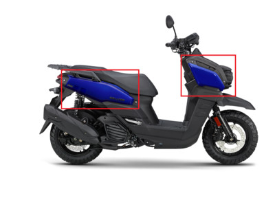 Yamamo @即購入可様 2022+ YAMAHA ZUMA/BWS 125 Engine Cooling Cover/Fairing