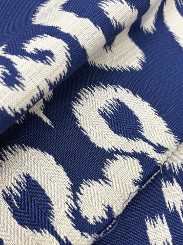 Tejido IKAT Patrón AZUL ÍNDIGO Decoración del Hogar Tapicería Almohada Tela de Costura POR YARDA - Imagen 6 de 6