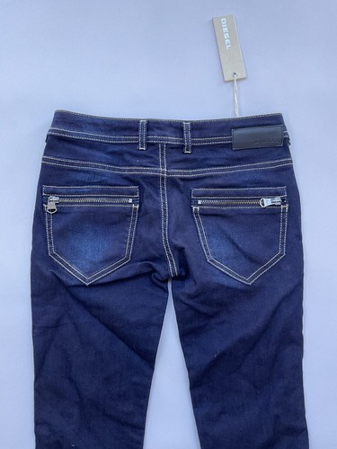 $109 Diesel Girls Clushy Super Slim Tapered Jeans Dark Blue Size 10Y - Picture 5 of 6