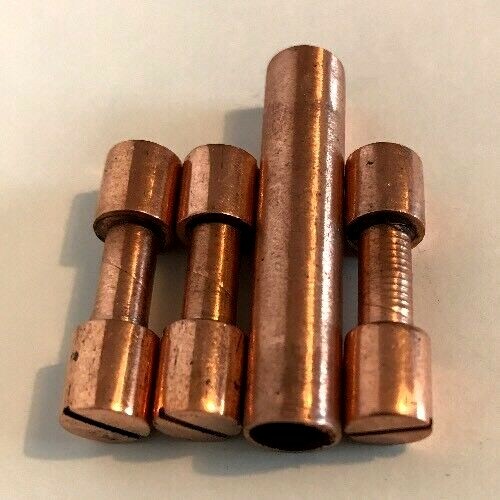 Knife Handle 3 Corby Copper Rivets 5/16 & 1 Lanyard Tube Knife Making ...