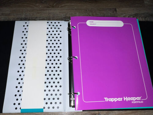 Trapper Keeper ~ raccoglitore cartella portafoglio retrò 2021 idromele (E) 12 3/16" x 11 1/4" - Foto 4 di 6