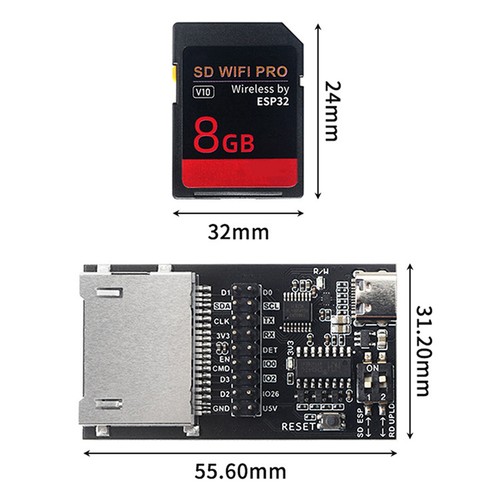 Für SD WiFi Pro High-Speed Wireless Speicherkarte 8GB SD Card 3D Drucker Zubehör - Zdjęcie 7 z 8