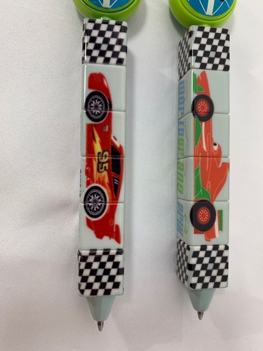 Disney Autos Puzzle Kugelschreiber Lightning McQueen Francesco RSN 2er Set Würfel - Bild 4 von 12