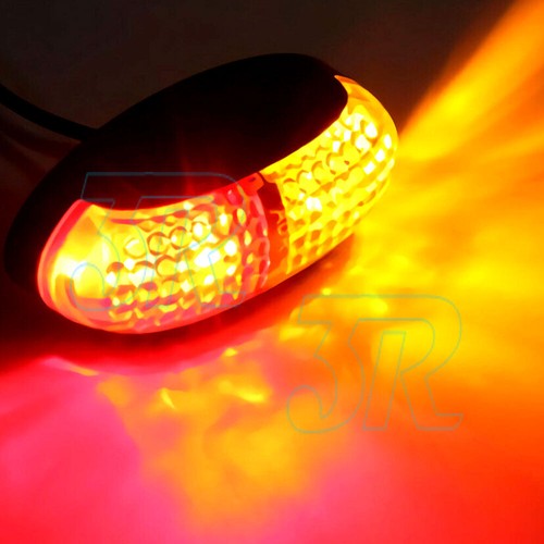 10x Red Amber LED Clearance Lights Side Marker Lamp Trailer Truck Caravan Lorry - Picture 7 of 10