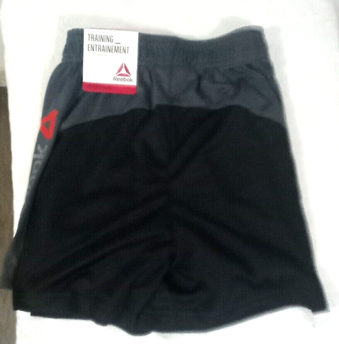 Reebok Boys Black, Gray & Red Athletic Basketball Shorts XS - Picture 3 of 4