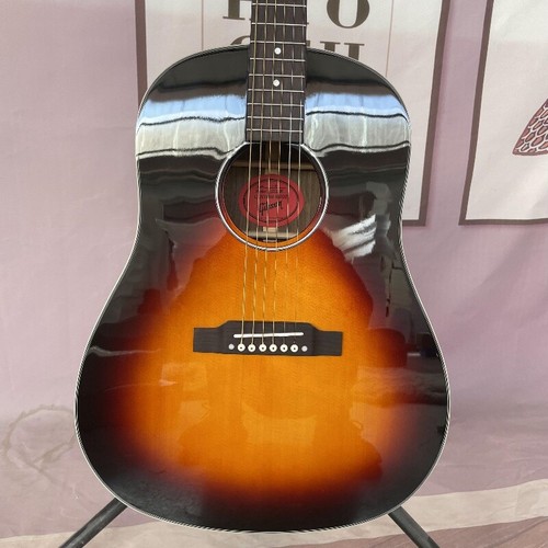 Handmade G-J45 Acoustic Guitar Sunburst Solid Spruce Top Rosewood Fretboard - Picture 6 of 8