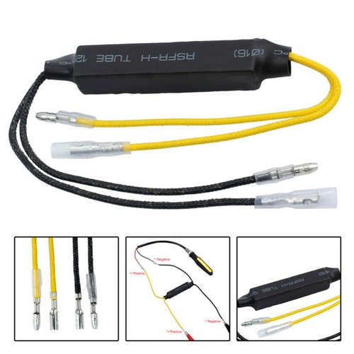 2Pcs 12V 21W Motorcycle LED Turn Signal Decoder Resistor Decoder (Two-Side Lead) - Picture 6 of 10