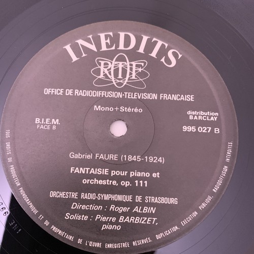 Vintage 12" Vinyl DEBUSSY/FAURE Fantasies Piano Inedits O.R.T.F. 995027 French  - Imagen 8 de 10