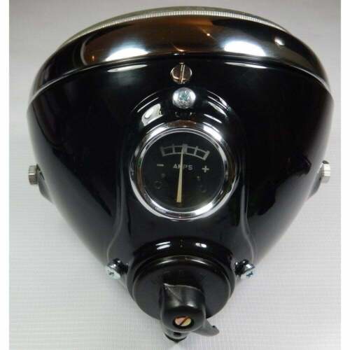 Lucas SSU700 7" Headlamp Bean Switch Ammeter for BSA Norton Classic Motorcycle - Picture 2 of 2