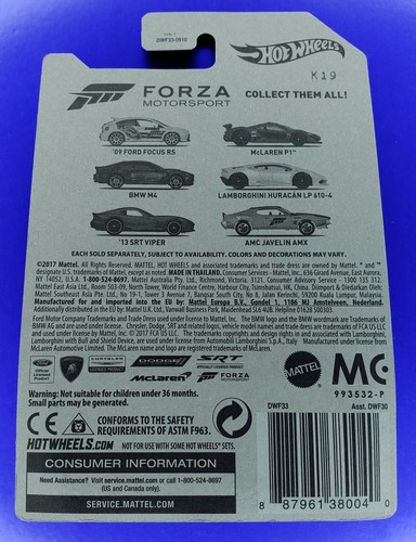 Hot Wheels Forza Motorsport Set of 6 2017 Full Set 1/64 Scale - Picture 7 of 24