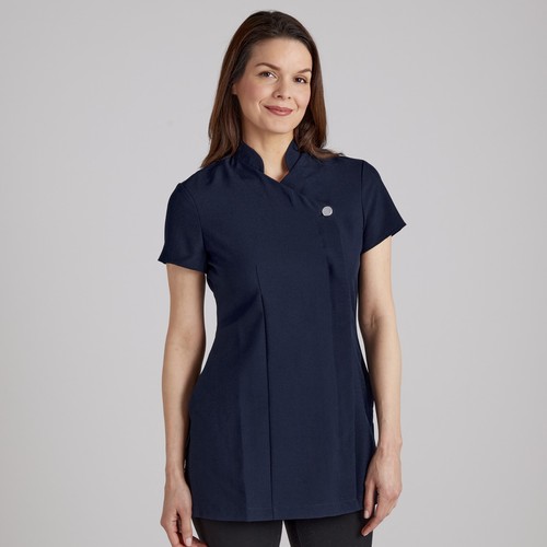 Beauty Tunic Hairdressing Spa Massage Therapist Health Work Nail Salon Uniform - Picture 22 of 28