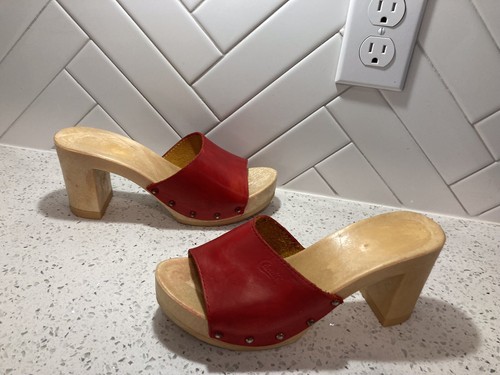 Vintage 80er Candies Original Sandalen High Heels Pantoletten Damen nicht übereinstimmend L 7/R 8 - Bild 9 von 12