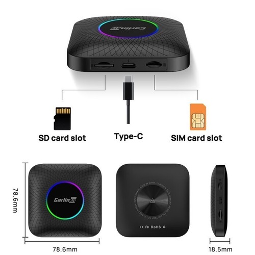 CarlinKit T-Box Ambien Android 13 Ai Box Wireless Carplay & Android Auto 8G/128G - Bild 5 von 7
