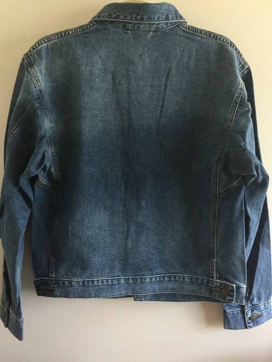 ジャケット・アウター 90s old UNIQLO denim jacket short length Uniqlo 90s Denim Tracker Jacket L Short Length Distressed