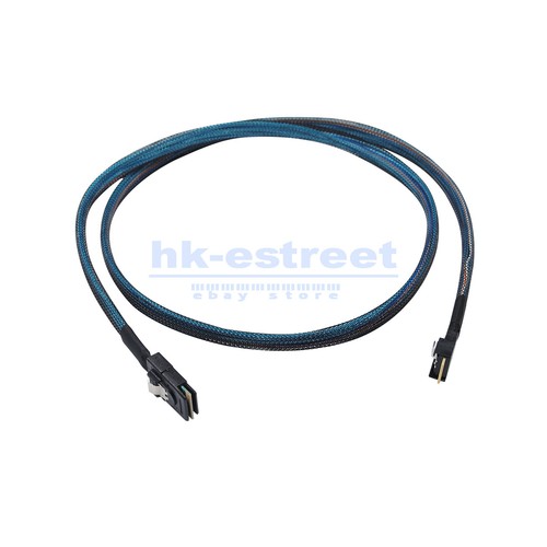 PCI-E Ultraport Slimline SAS Slim 4.0 SFF-8654 4i 38pin to SFF-8087 Mini 1M - Picture 7 of 16
