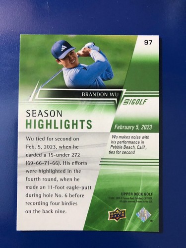 2024 Upper Deck Golf 1-100 You Pick Complete Your Set - Picture 194 of 200
