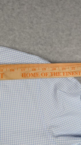 Suitsupply Men Dress Shirt 45 17 3/4 Traveller Slim Fit Gingham Plaid Cotton - Picture 11 of 13