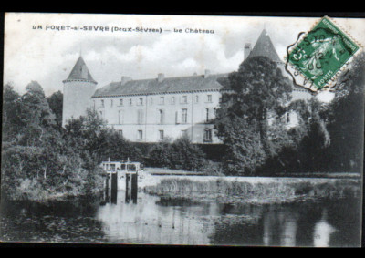 LA FORET-sur-SEVRE (79) CHATEAU 1909 / Ambulant LA ROCHE-sur-YON in TOURS