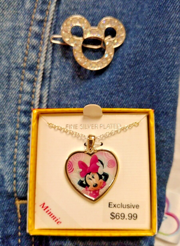 Disney Girl's Princess Belle Rose Denim Jacket with Accessories Size 9/10 - Picture 3 of 8