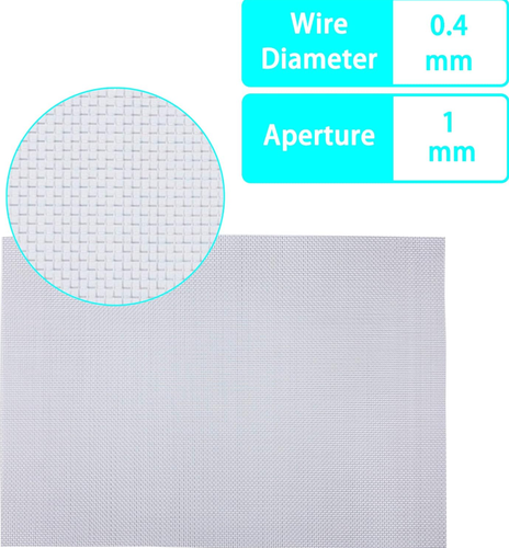4 PSC 20 Wire Mesh Sturdy Metal Mesh Sheets for DIY Projects 304 Stainless Steel - Picture 4 of 7